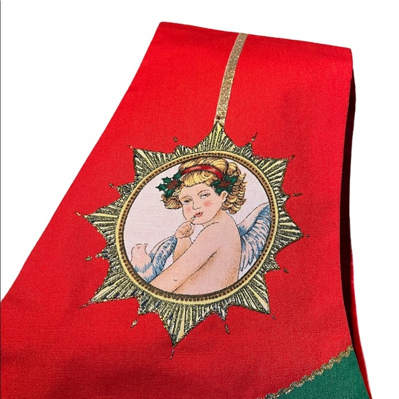 Handmade Unique Christmas Vest with Angel Appliqués - Picture 13 of 15